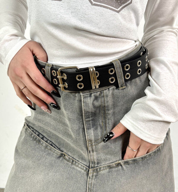  「【新色追加】フェイクレザーガチャベルト」|ベルト|