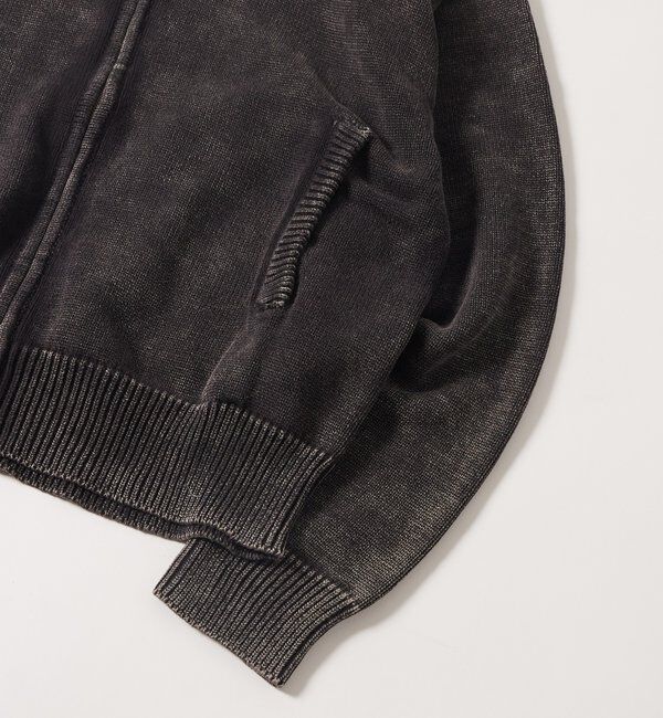  「KOOKYNピグメント加工ジップニットパーカー」|パーカー|