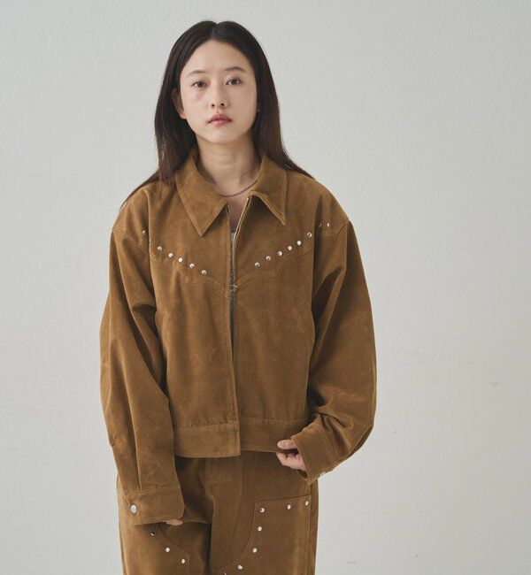  「SUEDE STUDDED BLOUSON/スウェードスタッズブルゾン」|ブルゾン・スタジャン|