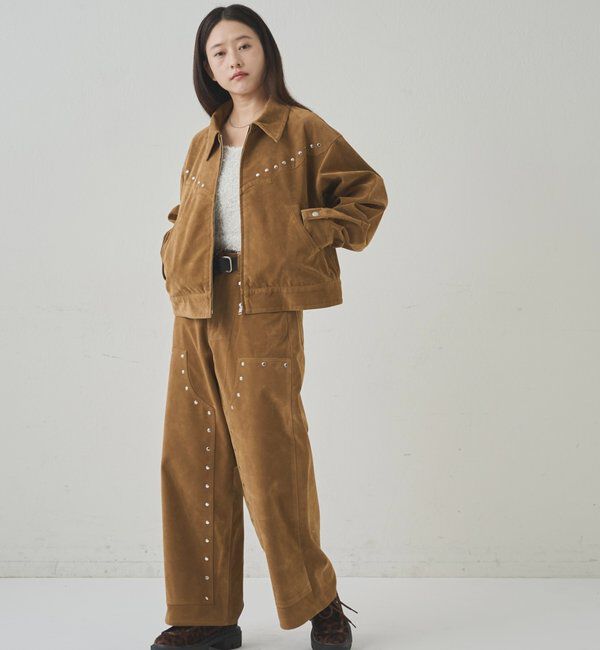 「SUEDE STUDDED BLOUSON/スウェードスタッズブルゾン」|ブルゾン・スタジャン|