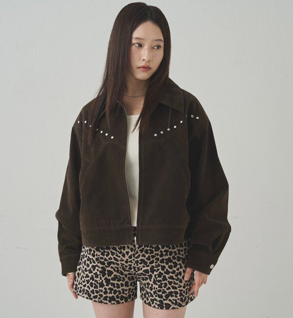  「SUEDE STUDDED BLOUSON/スウェードスタッズブルゾン」|ブルゾン・スタジャン|