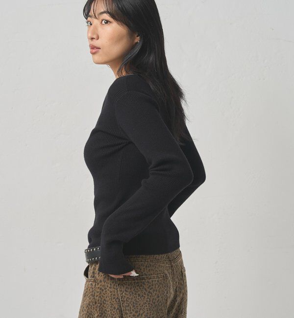  「リンガーヘンリーネックニット」|ニット・セーター|