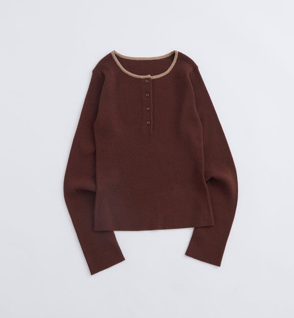  「リンガーヘンリーネックニット」|ニット・セーター|