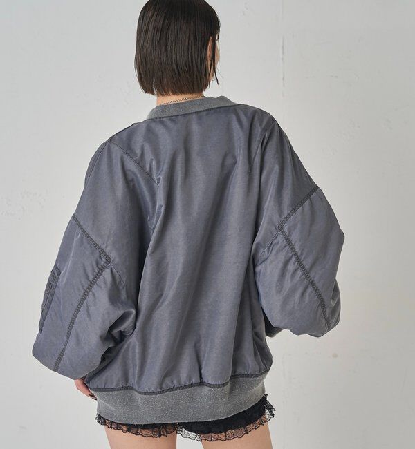  「Sourcreamピグメント加工MA1」|ブルゾン・スタジャン|