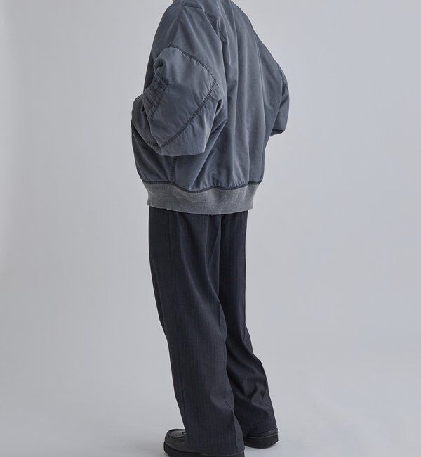  「Sourcreamピグメント加工MA1」|ブルゾン・スタジャン|