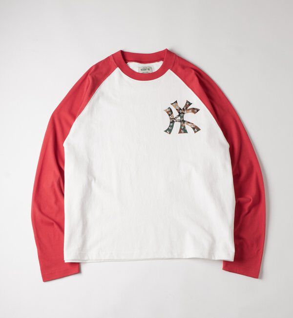  「【UNISEX】KOOKY'N KYスタースタッズラグランロンTEE」|Tシャツ・カットソー|レッド