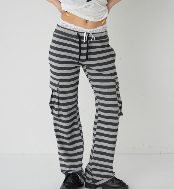  「カットボーダーカーゴパンツ」|チノ|