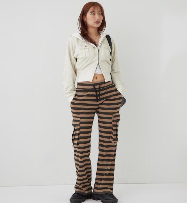  「カットボーダーカーゴパンツ」|チノ|