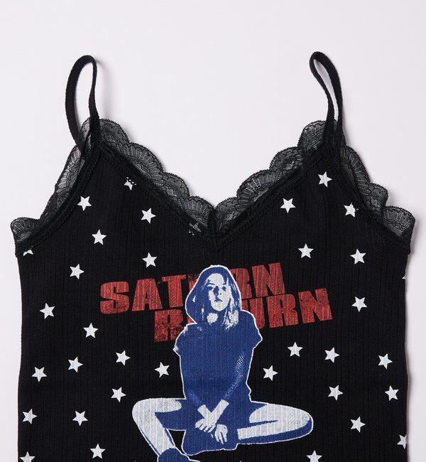  「【WEB限定】シャーロットパターンメッシュスターキャミ」|キャミソール|