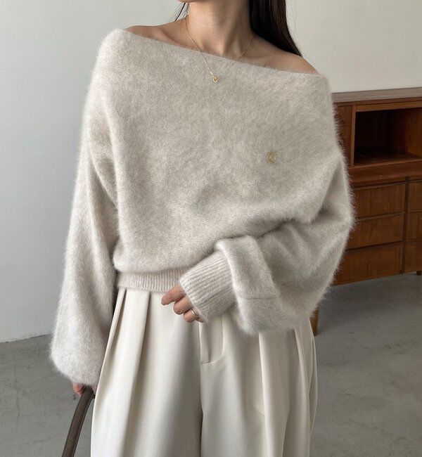  「【上質な着心地/全骨格細見え】〈C.L〉FOXカシミアドルマンニット」|ニット・セーター|