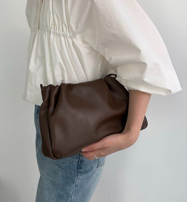  「【新色/ライトベージュ】クラウディギャザーバッグ」|トートバッグ|