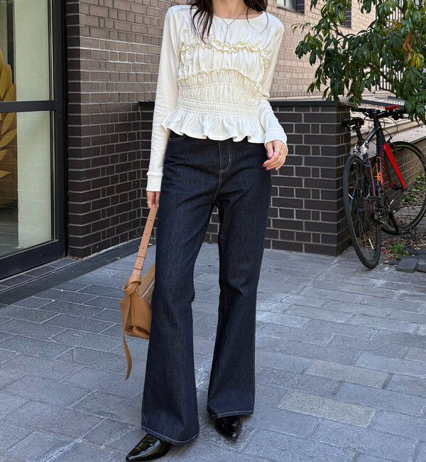  「【体感＋4℃】ベアシャーリング裏起毛トップス」|Tシャツ・カットソー|