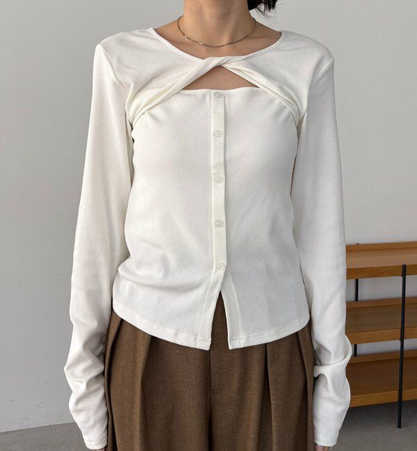  「ツイストネックT」|Tシャツ・カットソー|