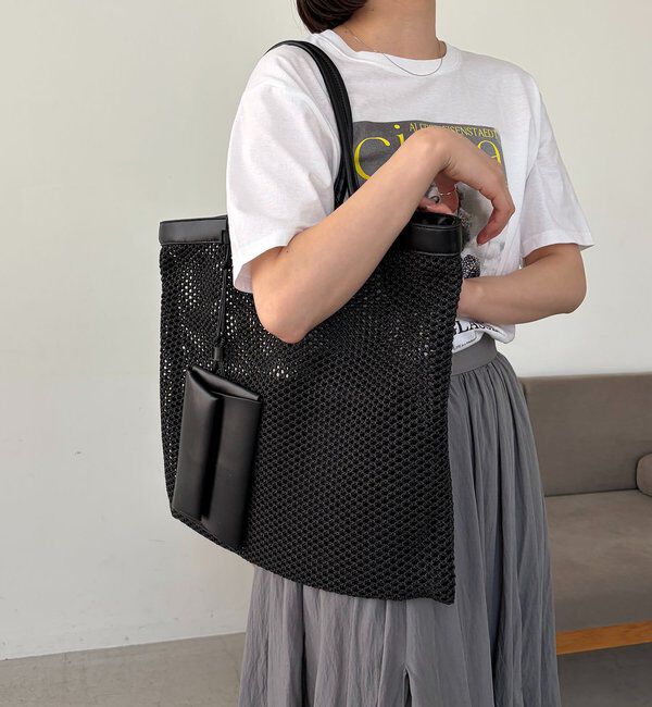  「スクエアメッシュトートバッグ」|トートバッグ|