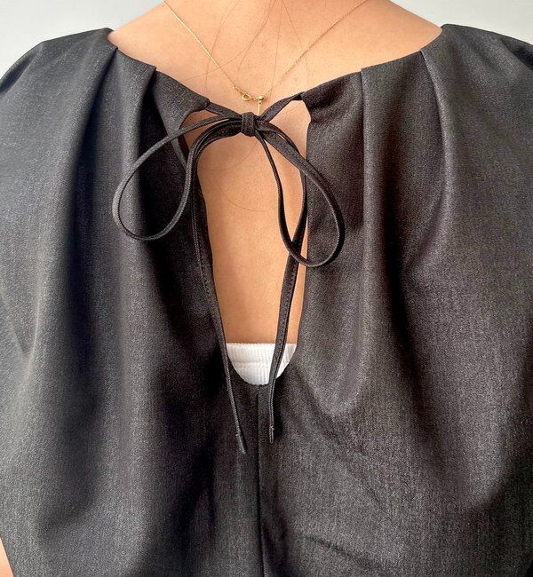  「【前後2WAY】ドロップリボンバルーンブラウス」|シャツ・ブラウス|