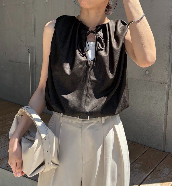  「【前後2WAY】ドロップリボンバルーンブラウス」|シャツ・ブラウス|