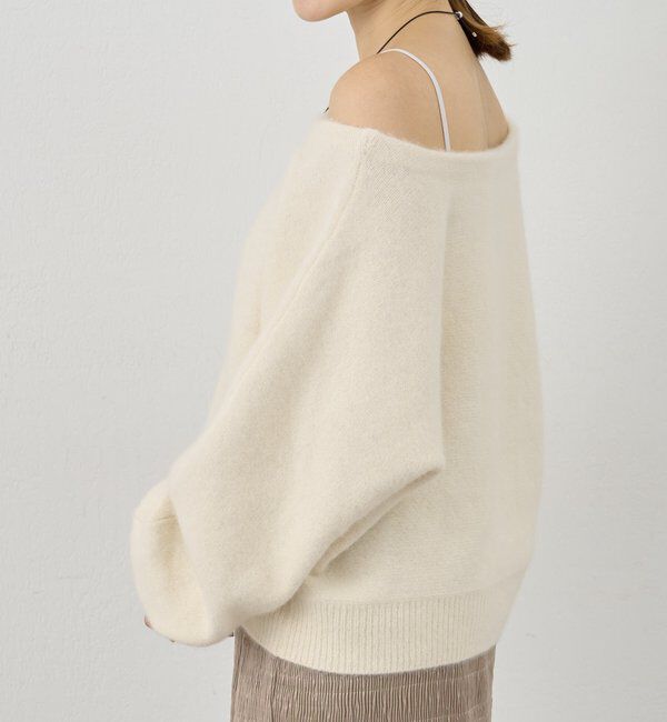  「ファーウールオフショルニット」|ニット・セーター|