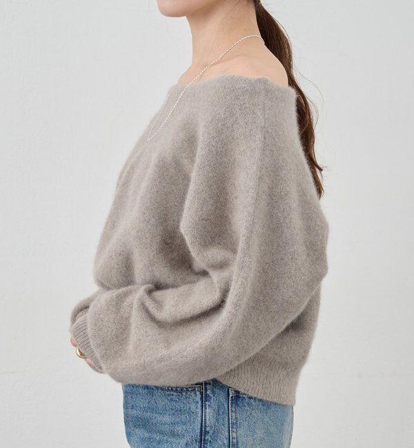  「ファーウールオフショルニット」|ニット・セーター|