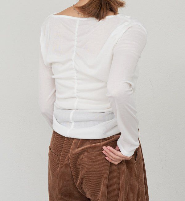  「カシュクールカットソー」|Tシャツ・カットソー|