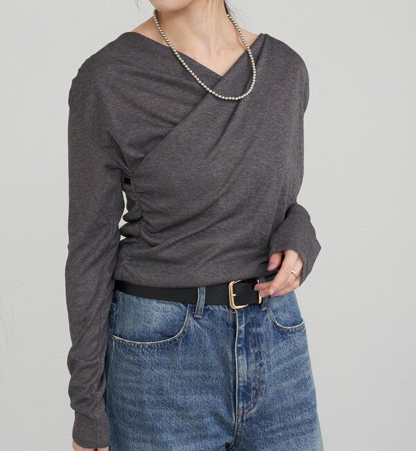  「カシュクールカットソー」|Tシャツ・カットソー|