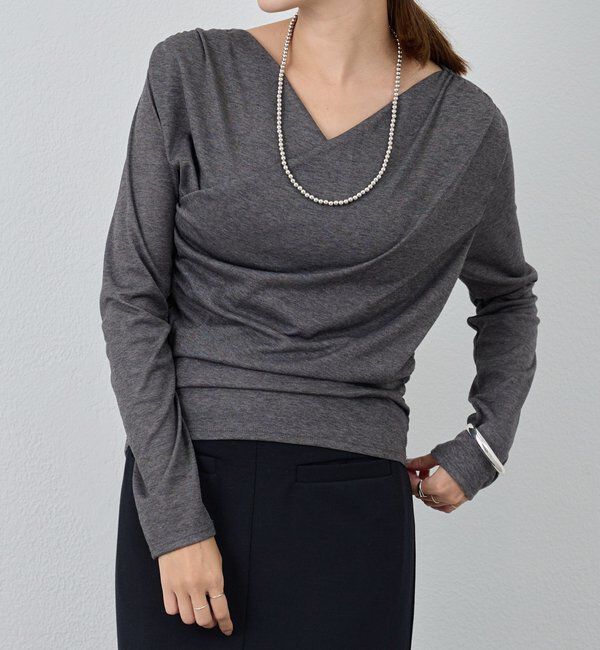  「カシュクールカットソー」|Tシャツ・カットソー|