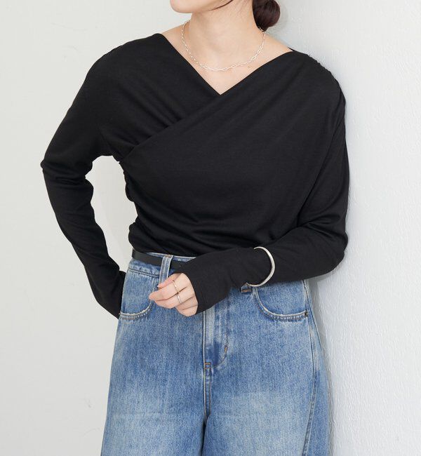  「カシュクールカットソー」|Tシャツ・カットソー|