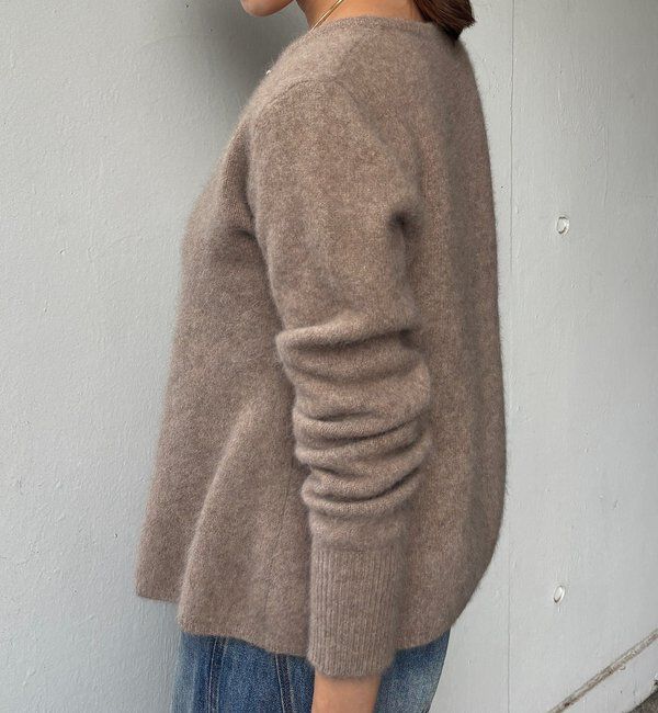  「ラクーンペプラムカーディガン」|カーディガン|