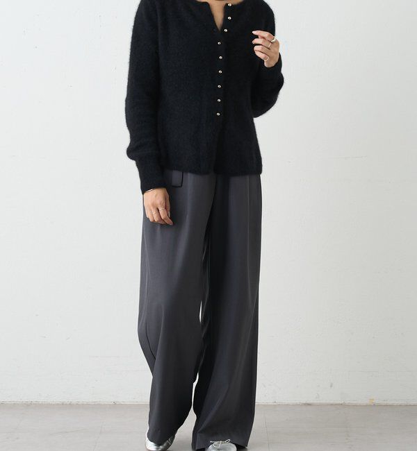 「ラクーンペプラムカーディガン」|カーディガン|