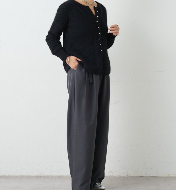  「ラクーンペプラムカーディガン」|カーディガン|