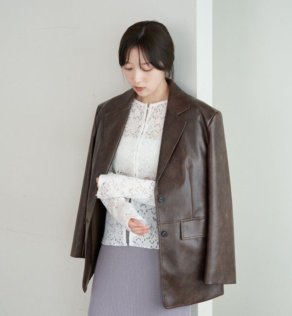  「レザーテーラージャケット」|テーラードジャケット|