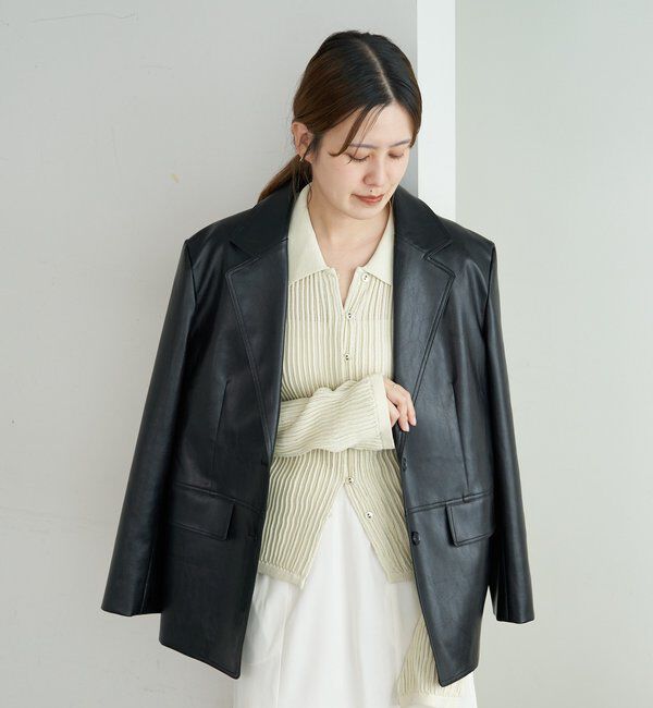  「レザーテーラージャケット」|テーラードジャケット|
