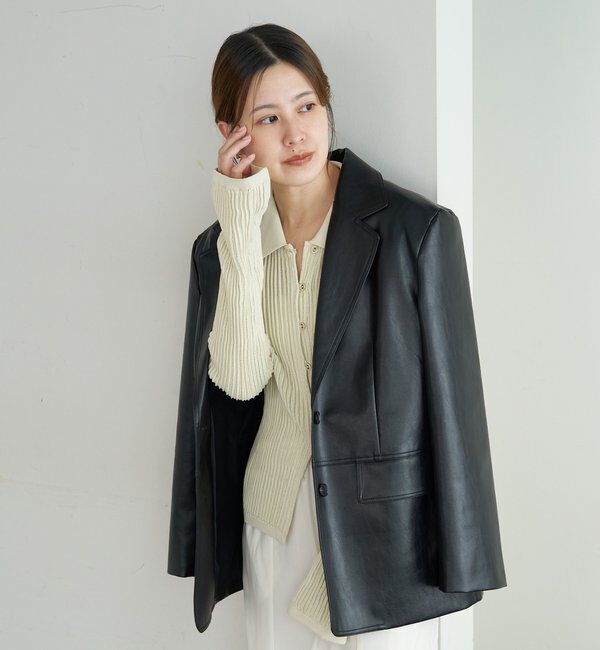  「レザーテーラージャケット」|テーラードジャケット|