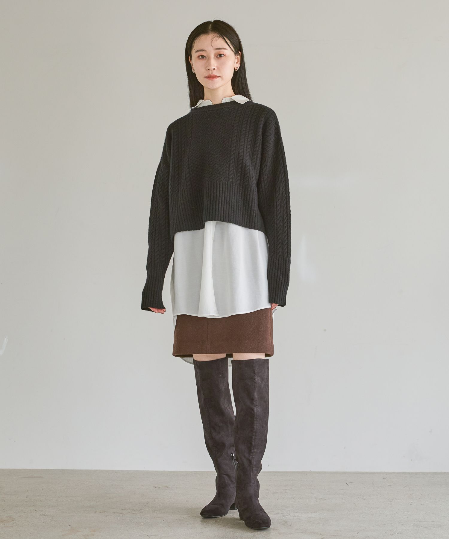 A part by 「ケーブルニットプルオーバー」|ニット・セーター|