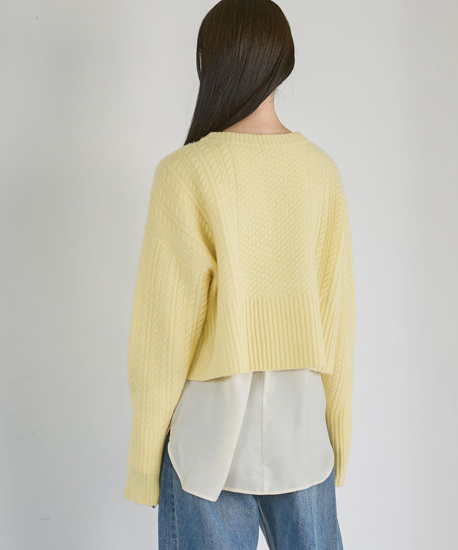 A part by 「ケーブルニットプルオーバー」|ニット・セーター|