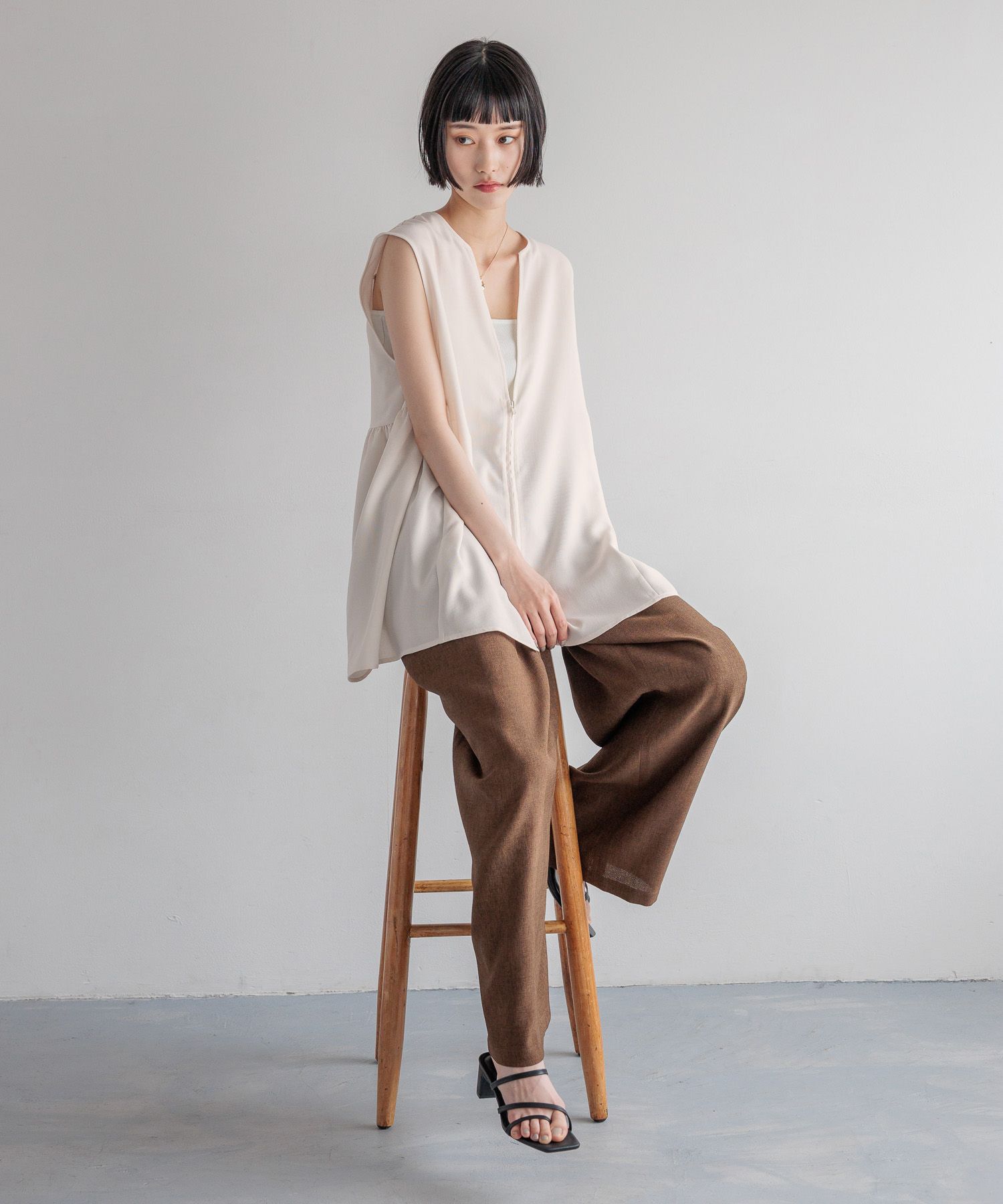 LOWRYS FARM「バスケットベスト」|ダウンベスト・ベスト|