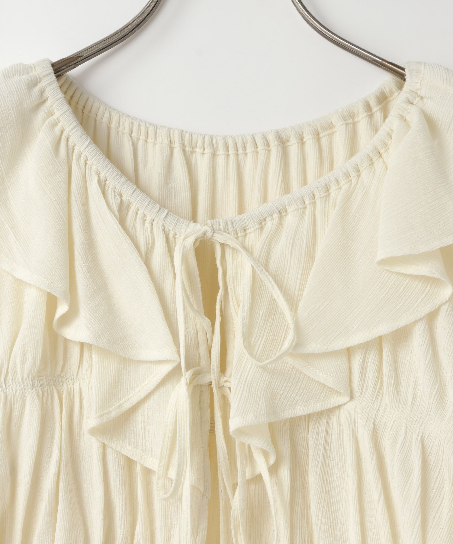 LOWRYS FARM「ヨウリュウシャーリングフリルブラウス」|シャツ・ブラウス|