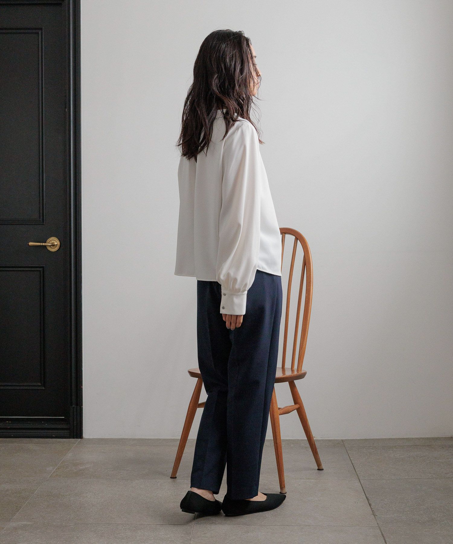  「【入卒／セレモニー】タイブラウス」|シャツ・ブラウス|