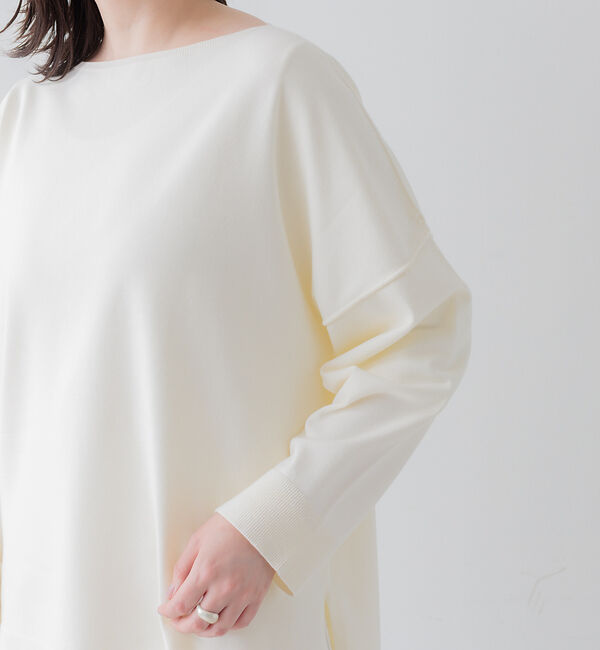 collex「ストレッチドロップショルダープルオーバー」|ニット・セーター|