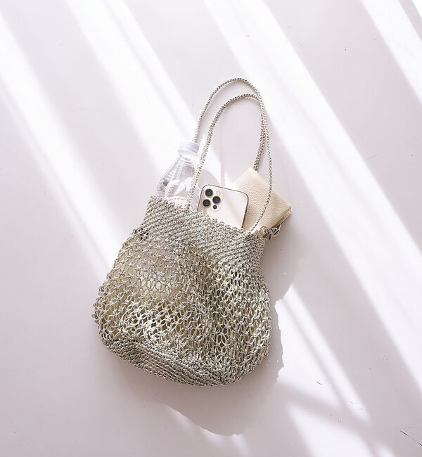 collex「【ANANS】SMALL マクラメ メタリック トートバッグ【予約】」|トートバッグ|ゴールド