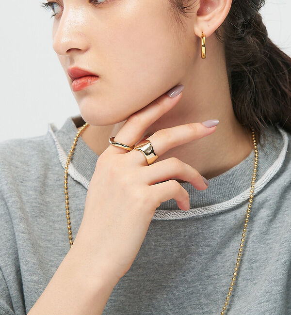 collex「【dignif／ディグニフ】ウェーブリングSET」|リング|