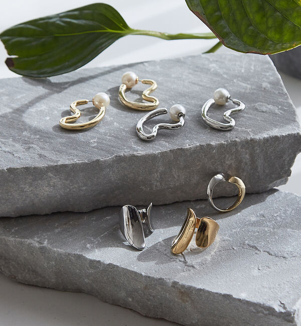 collex「【dignif】ウェーブバイカラーリング」|リング|