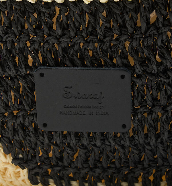 collex「【Swaraj /スワラージ】手編み ゼブラ ラフィアトートバッグ」|トートバッグ|