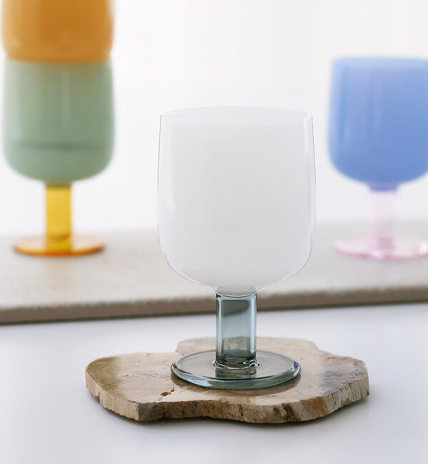 collex「【amabro/アマブロ】 TWO TONE WINE GLASS ツートン ワ」|食器・キッチングッズ|ホワイト系その他1