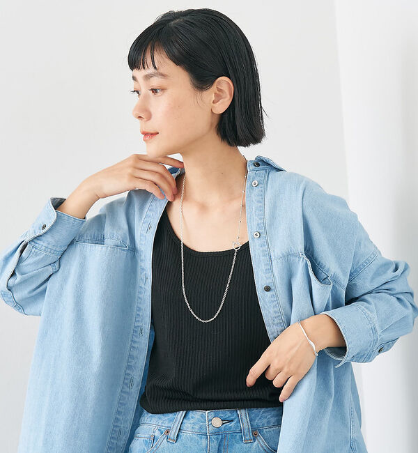 collex「【dignif】【金属アレルギー対応】ミックスチェーン2WAYネックレス」|ネックレス|