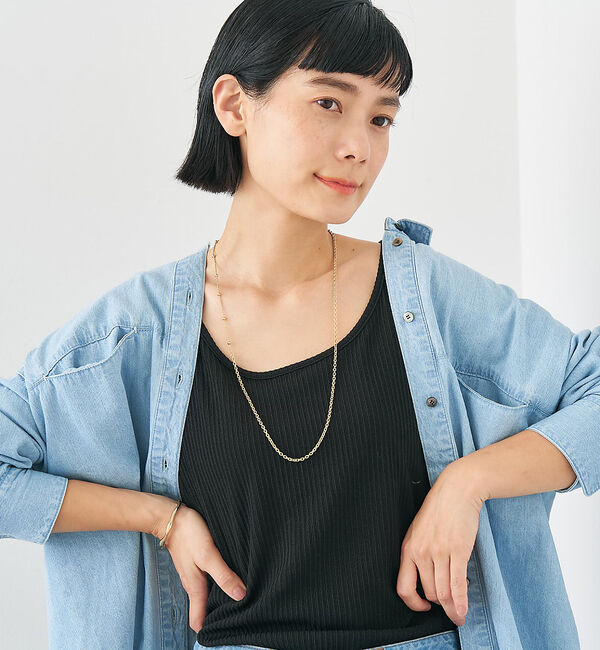 collex「【dignif】【金属アレルギー対応】ミックスチェーン2WAYネックレス」|ネックレス|その他1