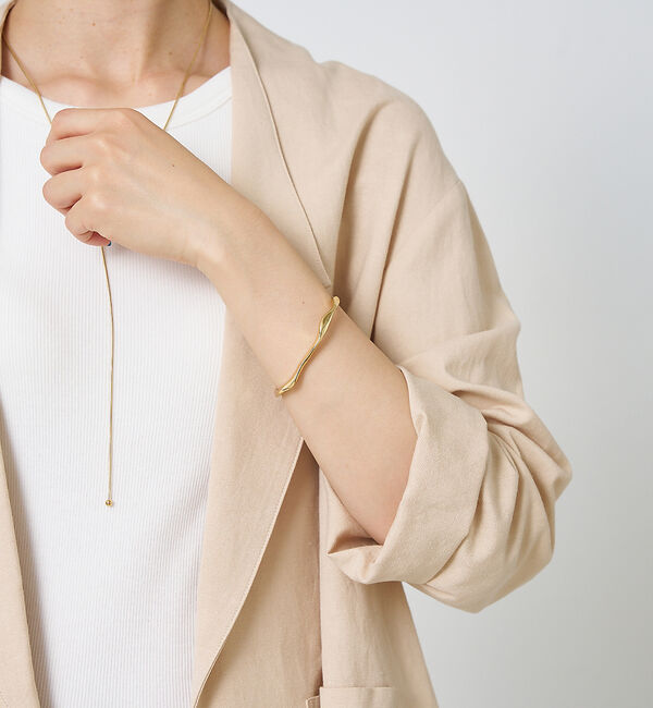 collex「【dignif】【金属アレルギー対応】ユラギウェーブバングル」|ブレスレット・バングル|