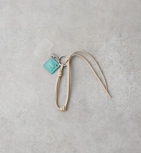 collex「【WEB限定】【BEAURE/ヴュレ】レザーモバイルリストストラップ」|モバイルケース|アイボリー