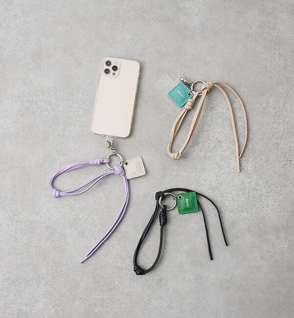collex「【WEB限定】【BEAURE/ヴュレ】レザーモバイルリストストラップ」|モバイルケース|