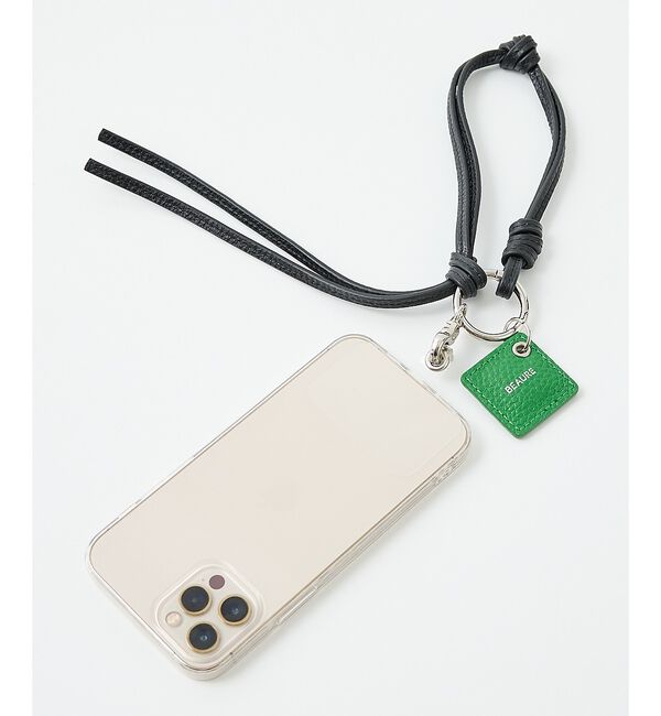 collex「【WEB限定】【BEAURE/ヴュレ】レザーモバイルリストストラップ」|モバイルケース|