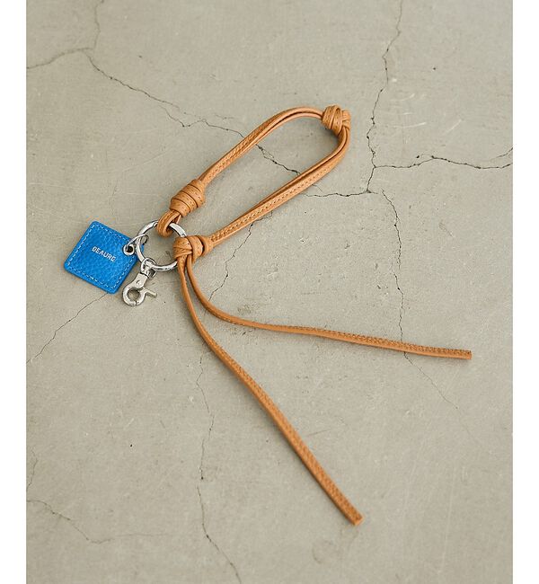 collex「【WEB限定】【BEAURE/ヴュレ】レザーモバイルリストストラップ」|モバイルケース|キャメル